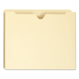 Manila File Jackets, 1-Ply Straight Tab, Letter Size, Manila, 50/Box