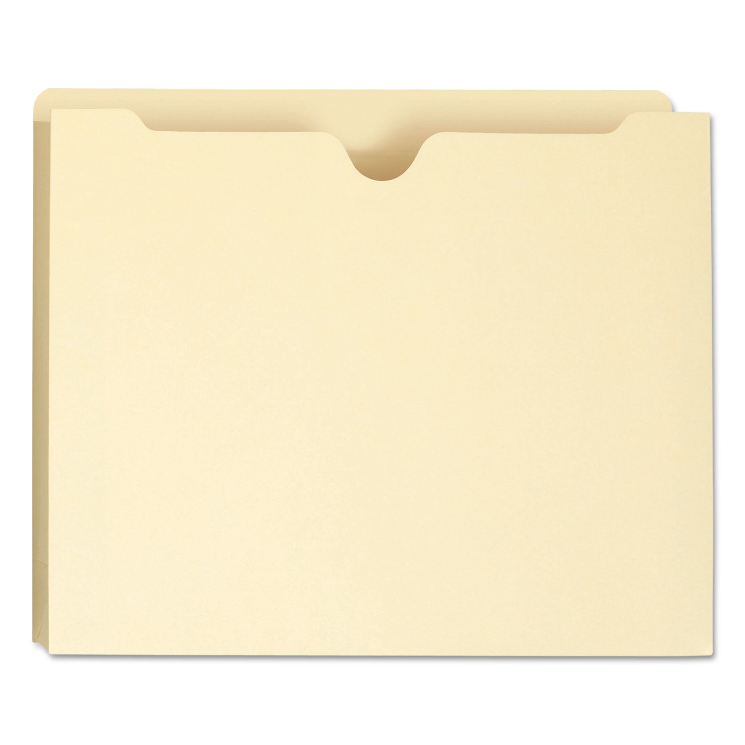 100% Recycled Top Tab File Jackets, Straight Tab, Letter Size, Manila, 50/Box - 