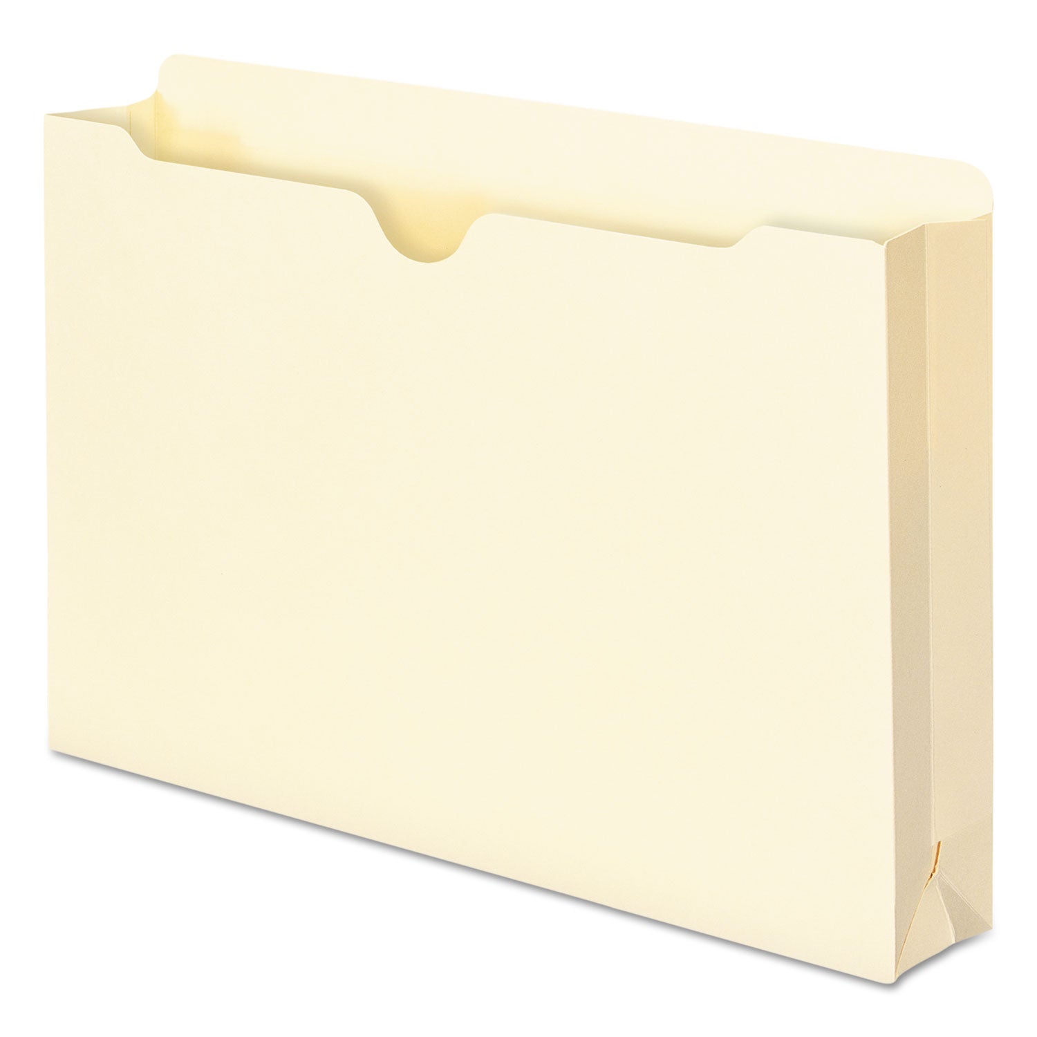 Manila File Jackets, 1-Ply Straight Tab, Legal Size, Manila, 50/Box - 