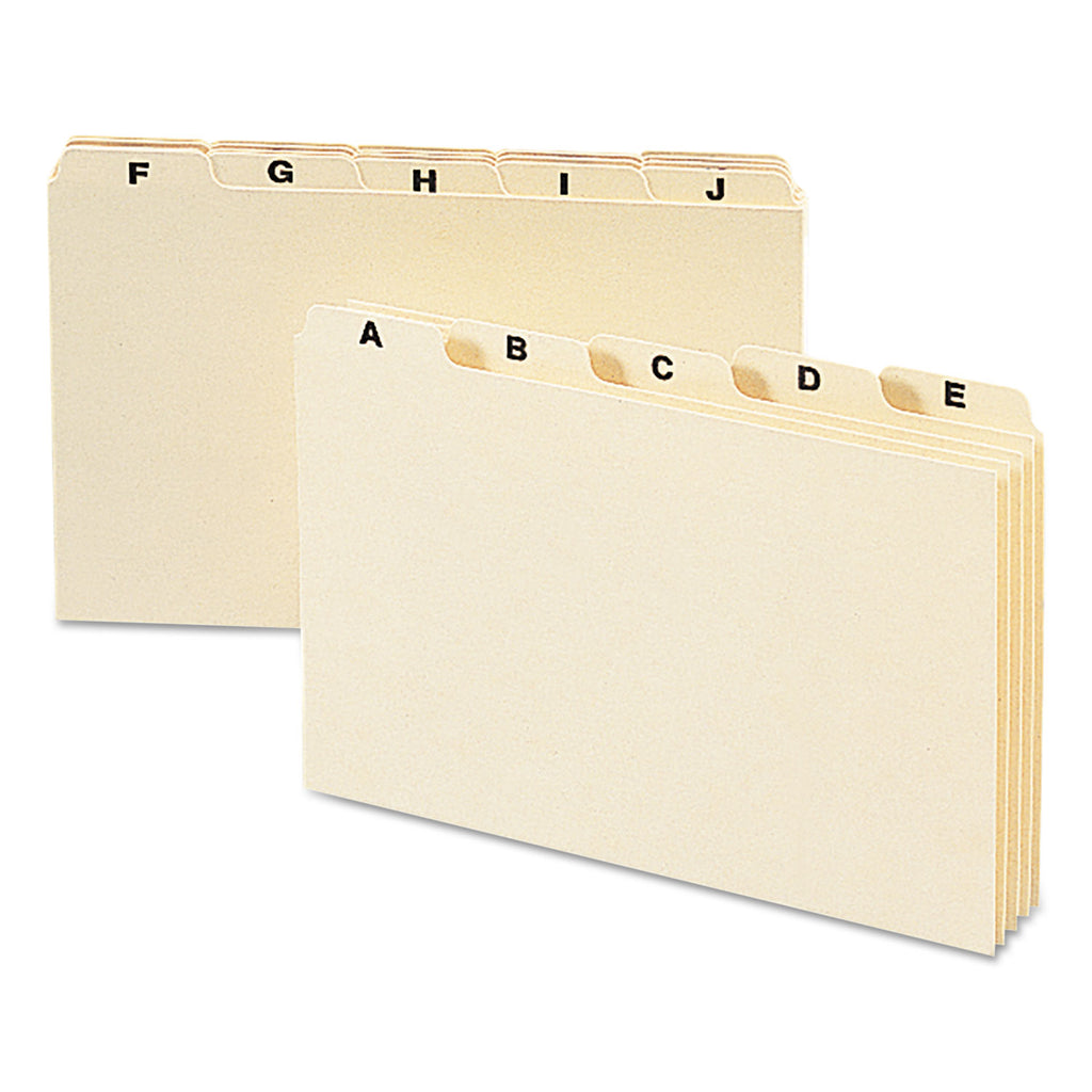 manila-card-guides-1-5-cut-top-tab-a-to-z-5-x-8-manila-25-set_smd57076 - 1