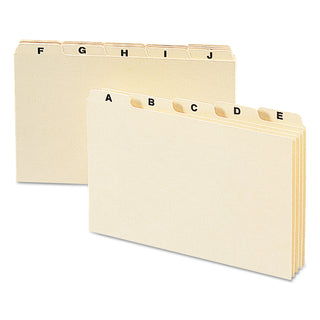 manila-card-guides-1-5-cut-top-tab-a-to-z-5-x-8-manila-25-set_smd57076 - 1