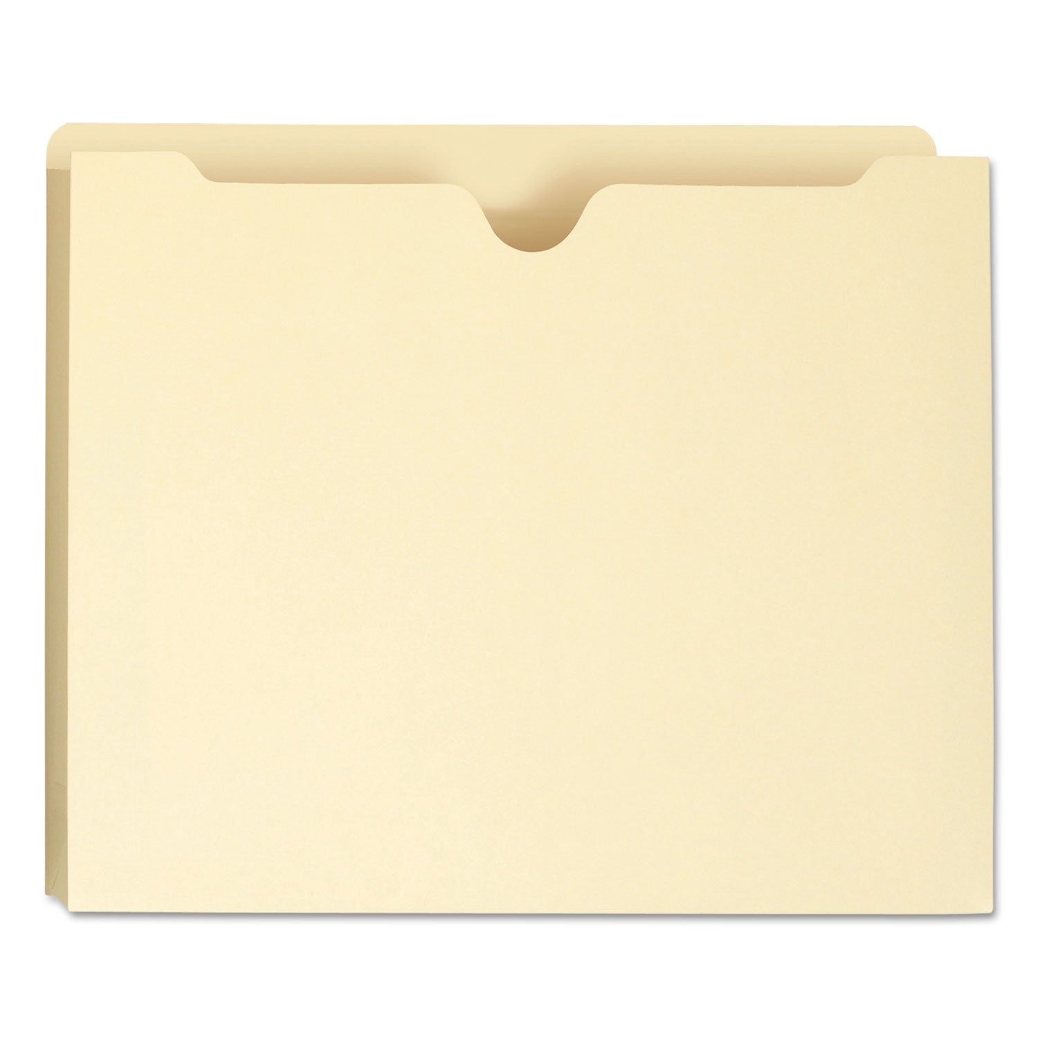 Manila File Jackets, 1-Ply Straight Tab, Letter Size, Manila, 50/Box - 