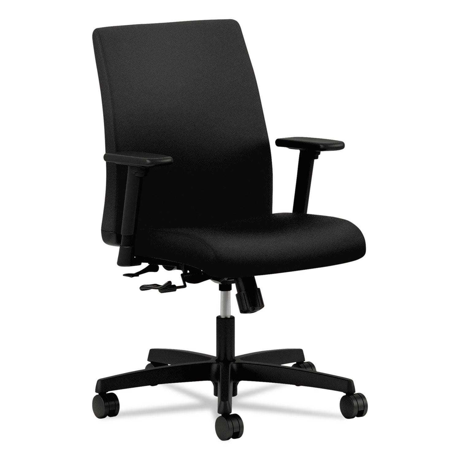 ignition-series-fabric-low-back-task-chair-supports-up-to-300-lb-17-to-215-seat-height-black_honit105cu10 - 1