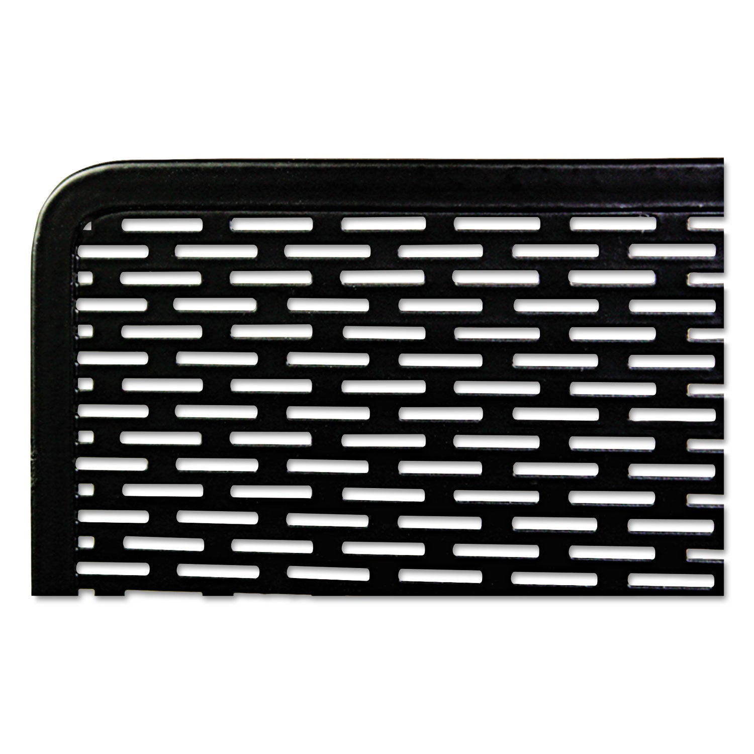 Urban Collection Punched Metal Letter Sorter, 3 Sections, DL to A6 Size Files, 6.5" x 3.25" x 5.5", Black - 