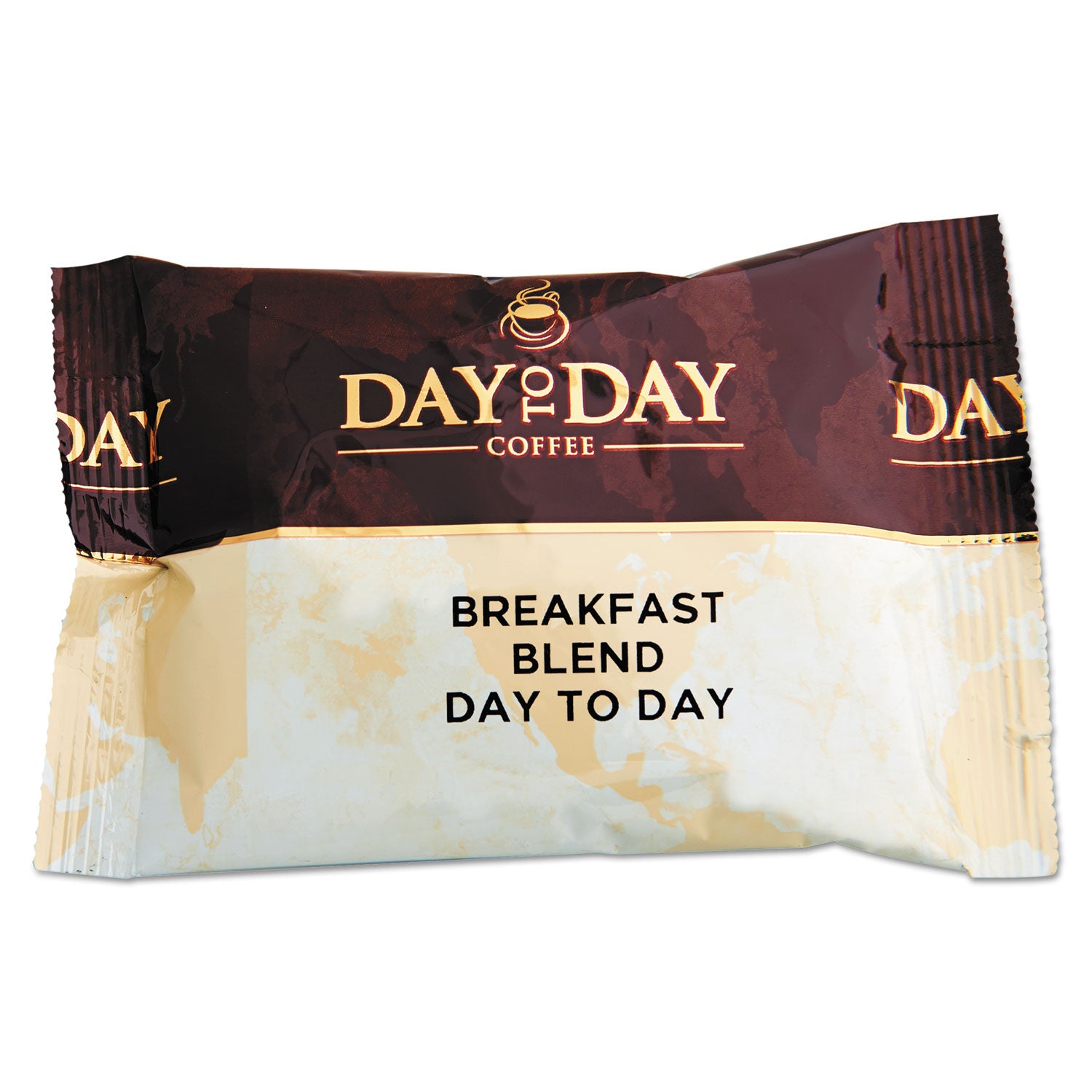 100% Pure Coffee, Breakfast Blend, 1.5 oz Pack, 42 Packs/Carton - 