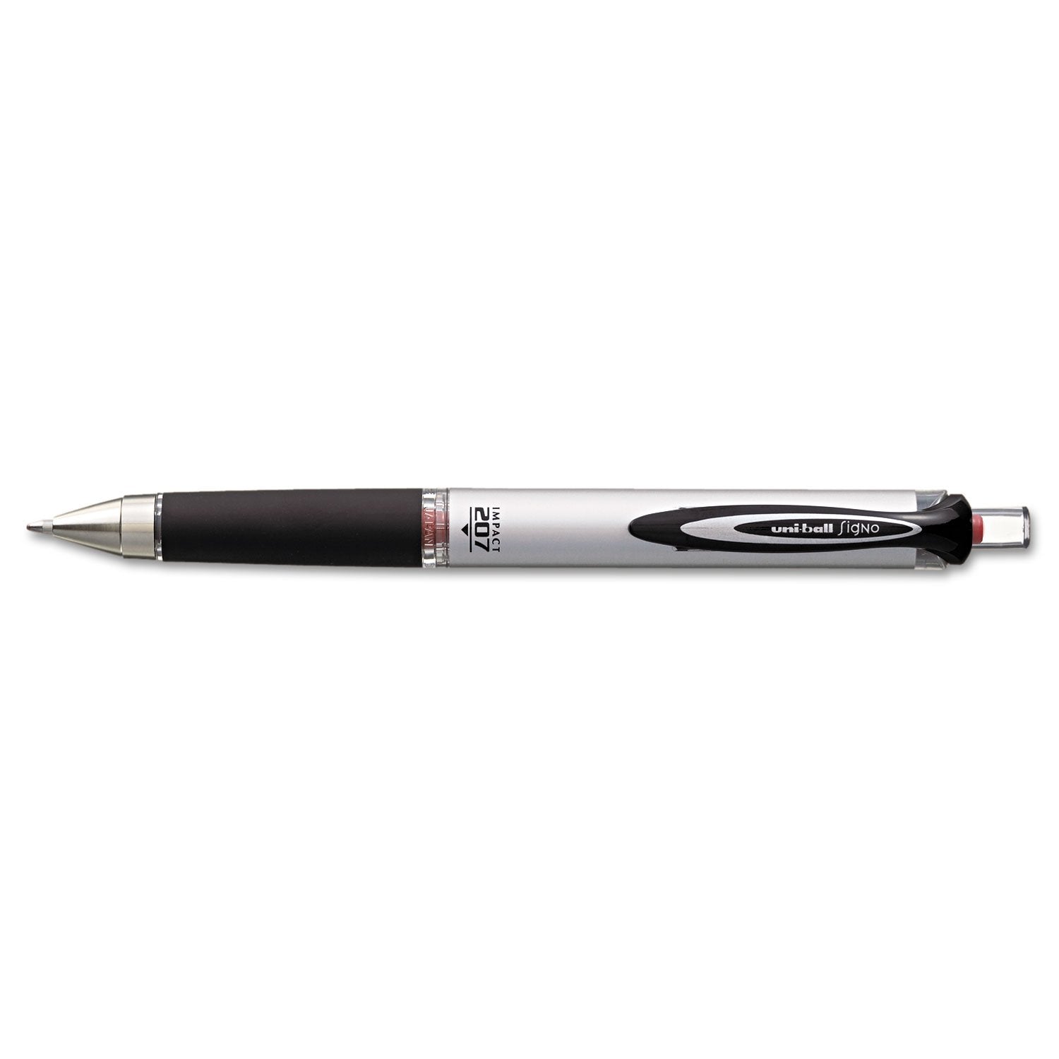 uni-ball - 207 Impact Roller Ball Retractable Gel Pen, Red Ink, Bold, Sold as 1 EA