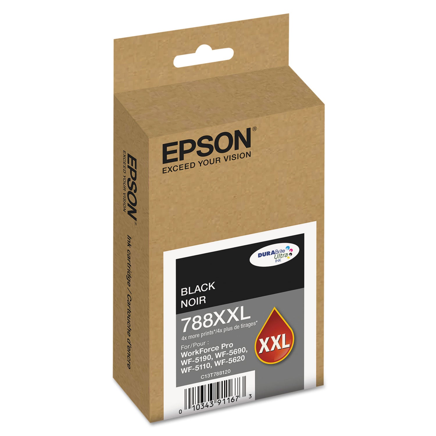 T788XXL120 (788XXL) DURABrite Ultra XL PRO High-Yield Ink, Black