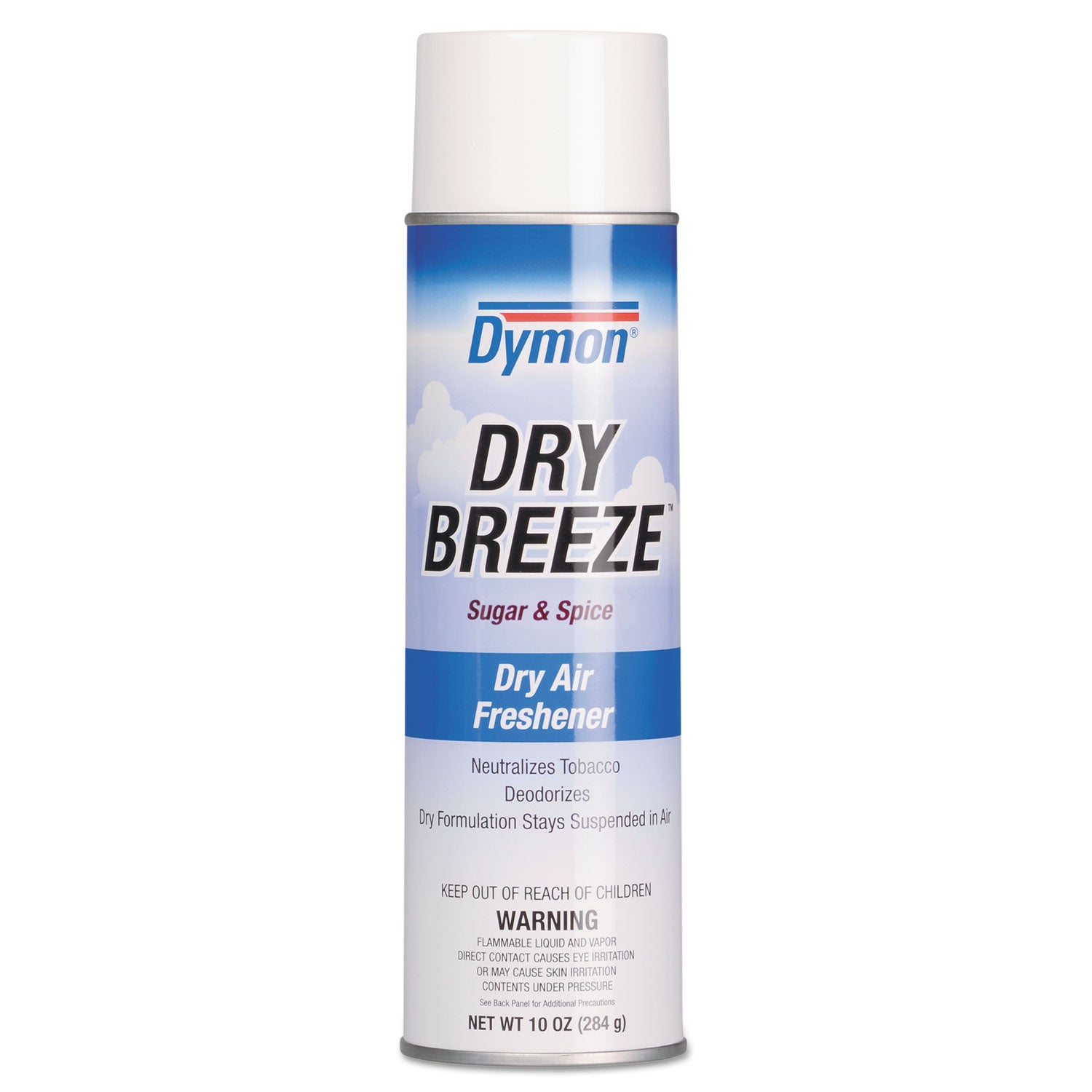 Dry Breeze Aerosol Air Freshener, Sugar and Spice, 10 oz Aerosol Spray, 12/Carton - 