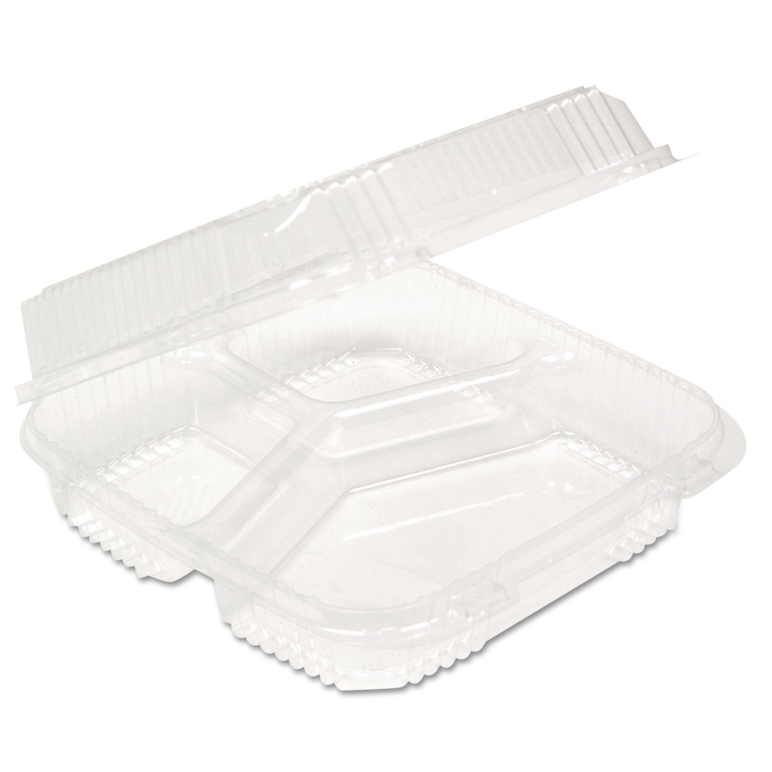 clearview-smartlock-hinged-lid-container-3-compartment-5-oz-14-oz-82-x-834-x-291-clear-plastic-200-carton_pctyci81123 - 1