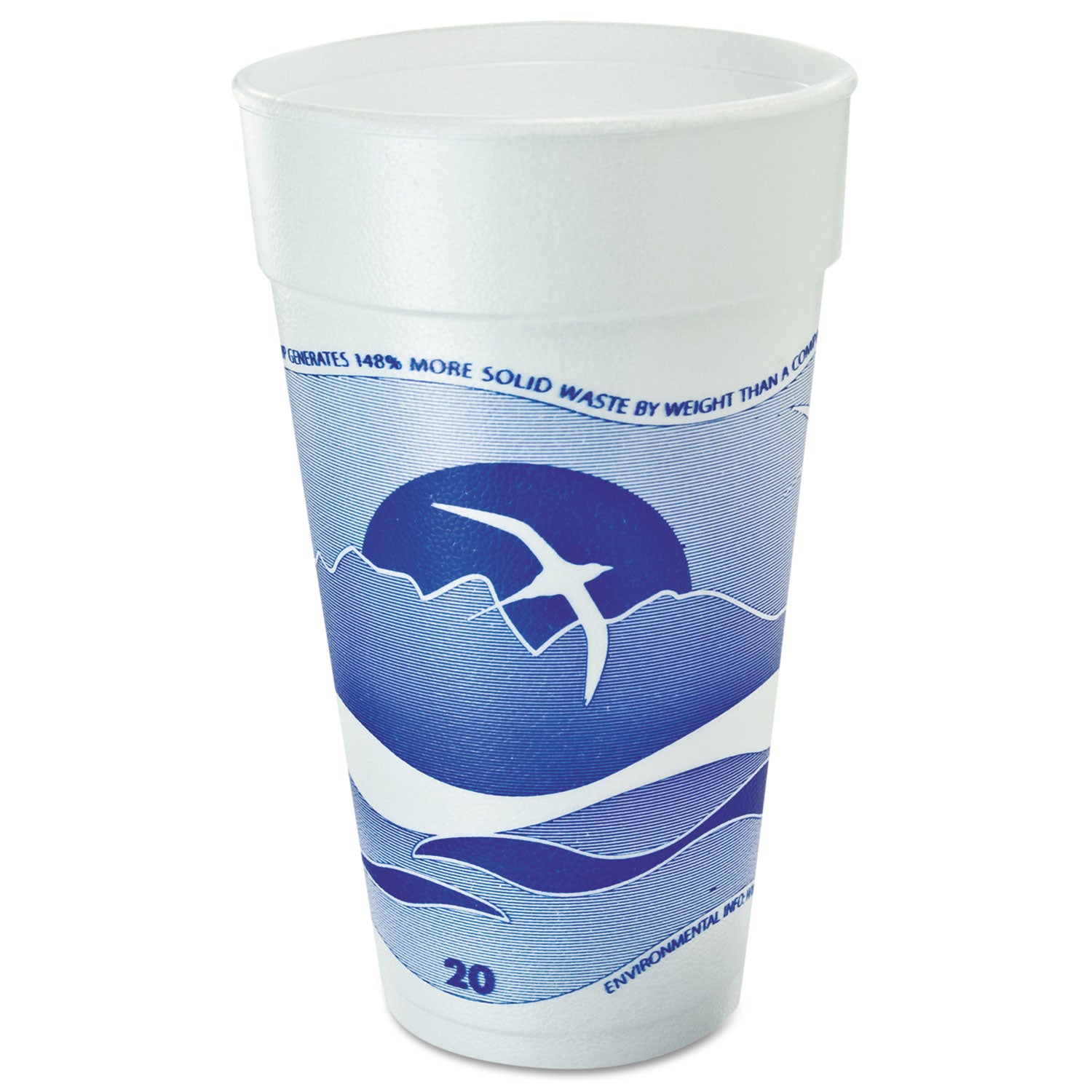 horizon-hot-cold-foam-drinking-cups-20-oz-printed-blueberry-white-25-bag-20-bags-carton_dcc20j16h - 1