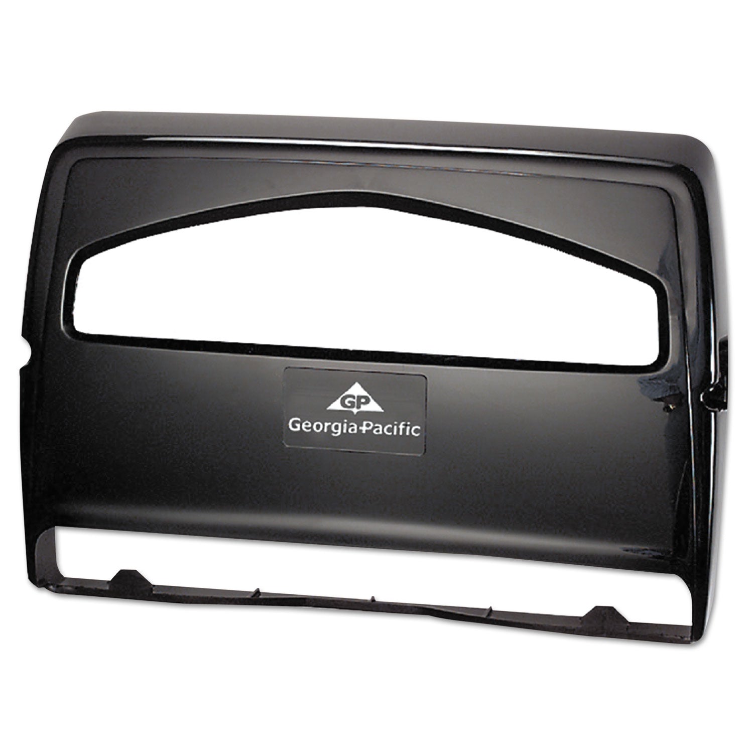 Safe-T-Gard Toilet Seat Cover Dispenser, Half-Fold, 16.38 x 2.5 x 11.75, Black - 