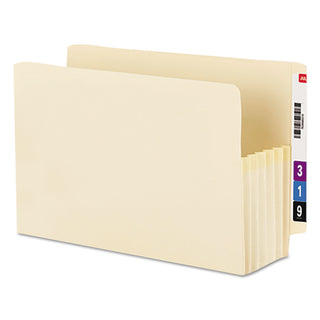 Manila End Tab TUFF Pockets, 5.25" Expansion, Letter Size, Manila, 10/Box - 