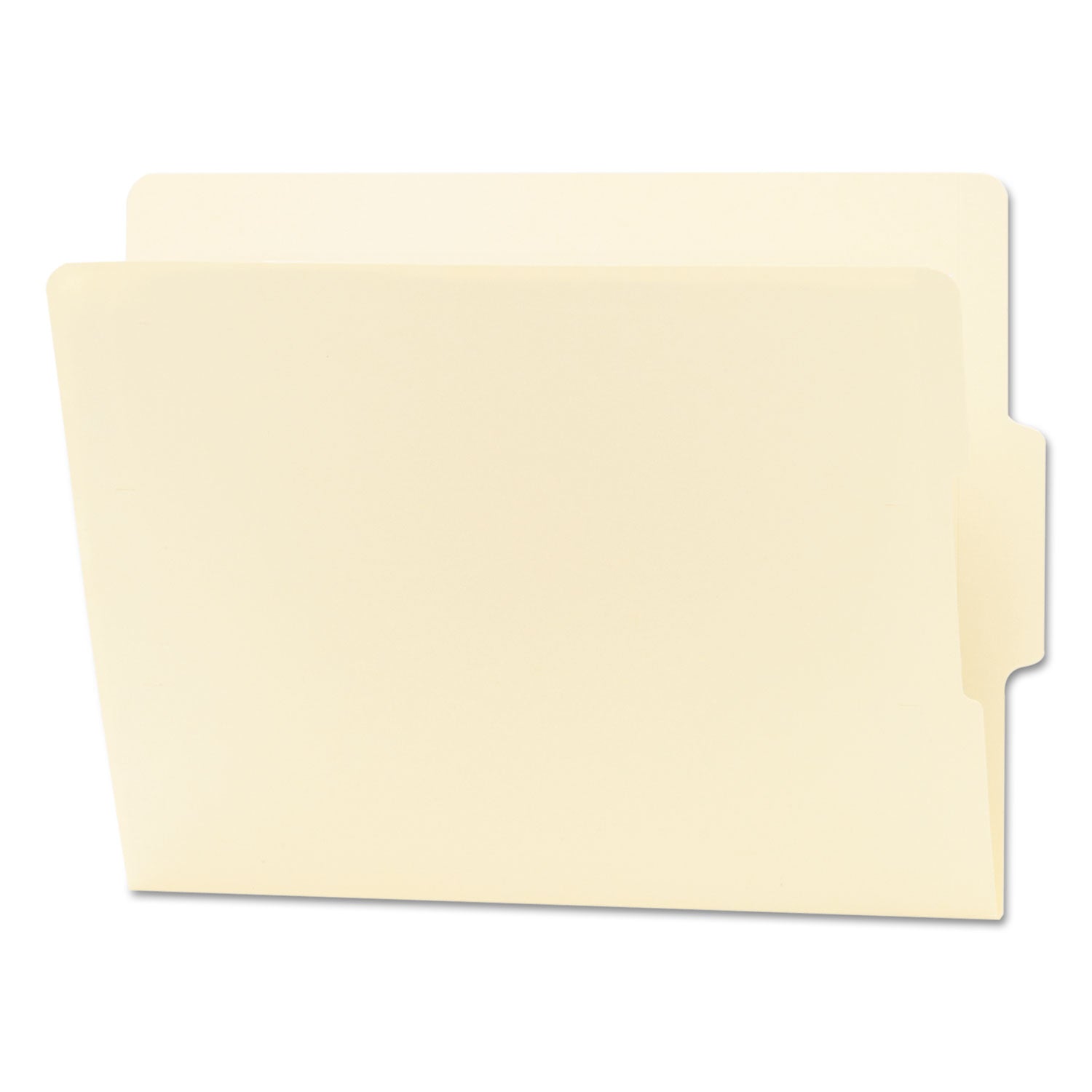 Heavyweight Manila End Tab Folders, 9" High Front, 1/3-Cut Tabs: Center, Letter Size, 0.75" Expansion, Manila, 100/Box - 