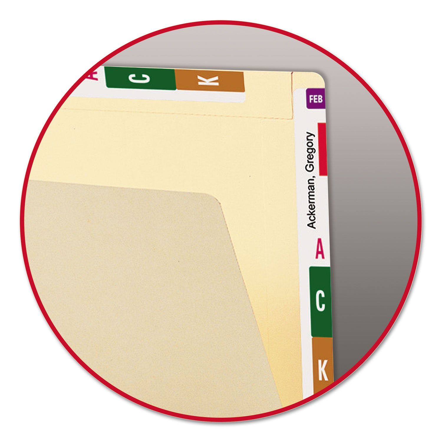 Heavyweight Manila End Tab Conversion File Folders, Straight Tabs, Letter Size, 0.75" Expansion, Manila, 100/Box - 