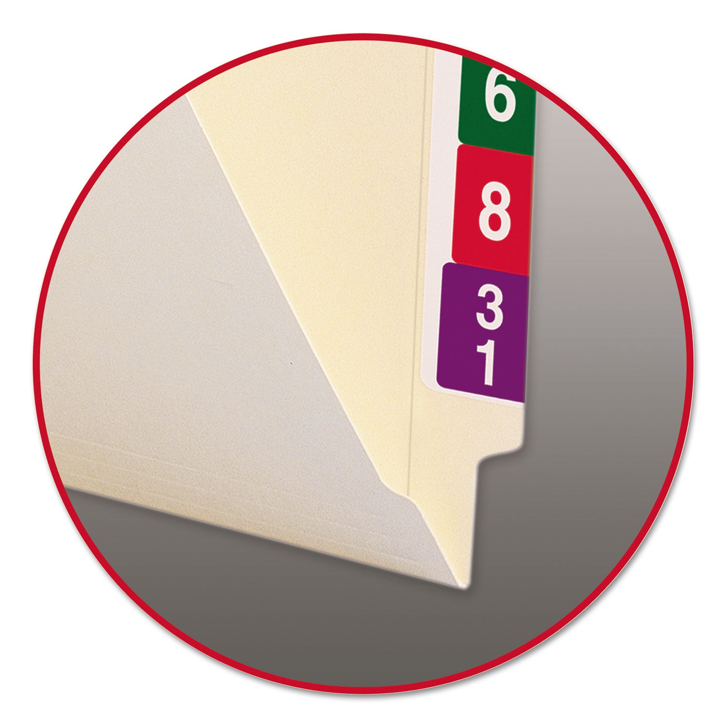 100% Recycled Manila End Tab Folders, Straight Tabs, Letter Size, 0.75" Expansion, Manila, 100/Box - 