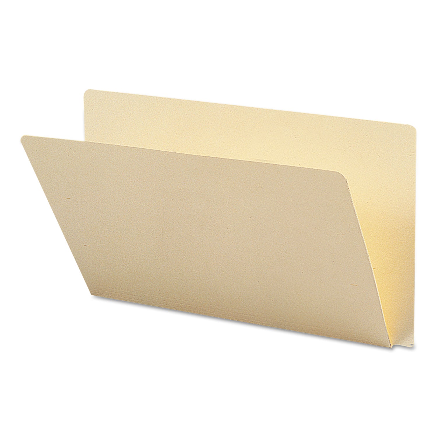 Extended End Tab Manila Folders, Straight Tabs, Legal Size, 0.75" Expansion, Manila, 100/Box - 