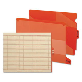 Manila Out Guides with Printed Form, 1/5-Cut End Tab, Out, 8.5 x 11, Manila, 100/Box - 