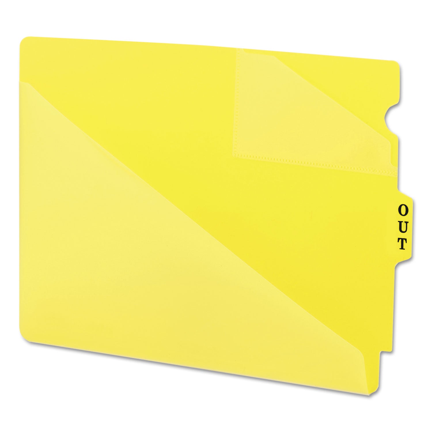 end-tab-poly-out-guides-two-pocket-style-1-3-cut-end-tab-out-85-x-11-yellow-50-box_smd61966 - 1