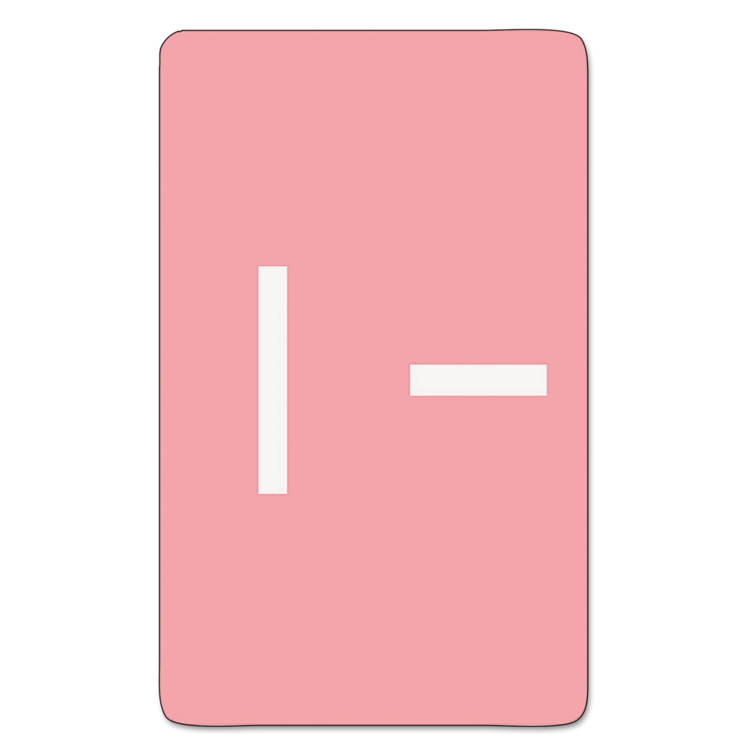 AlphaZ Color-Coded Second Letter Alphabetical Labels, I, 1 x 1.63, Pink, 10/Sheet, 10 Sheets/Pack - 