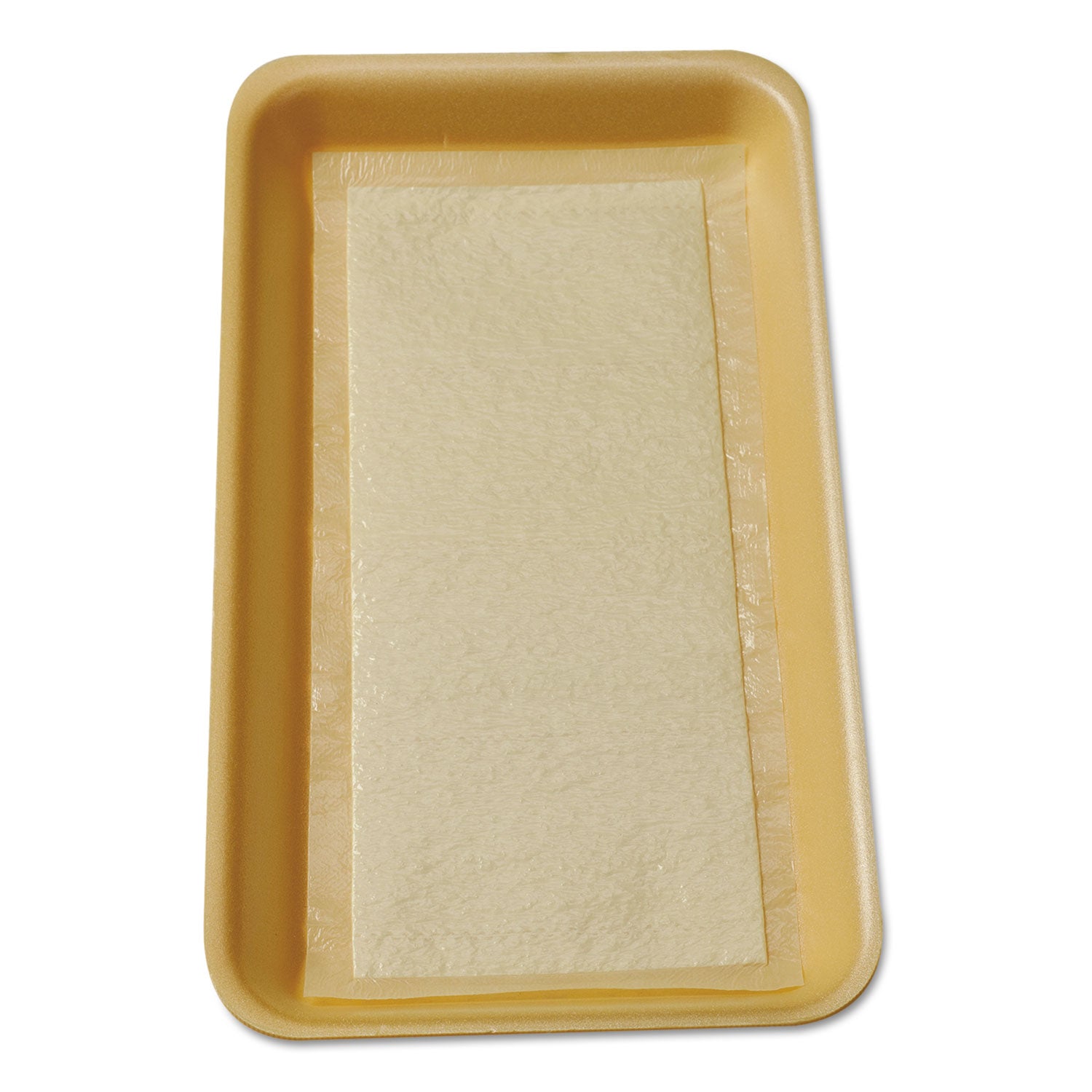 meat-tray-pads-6-x-45-white-yellow-paper-1000-carton_itrta1341108 - 1