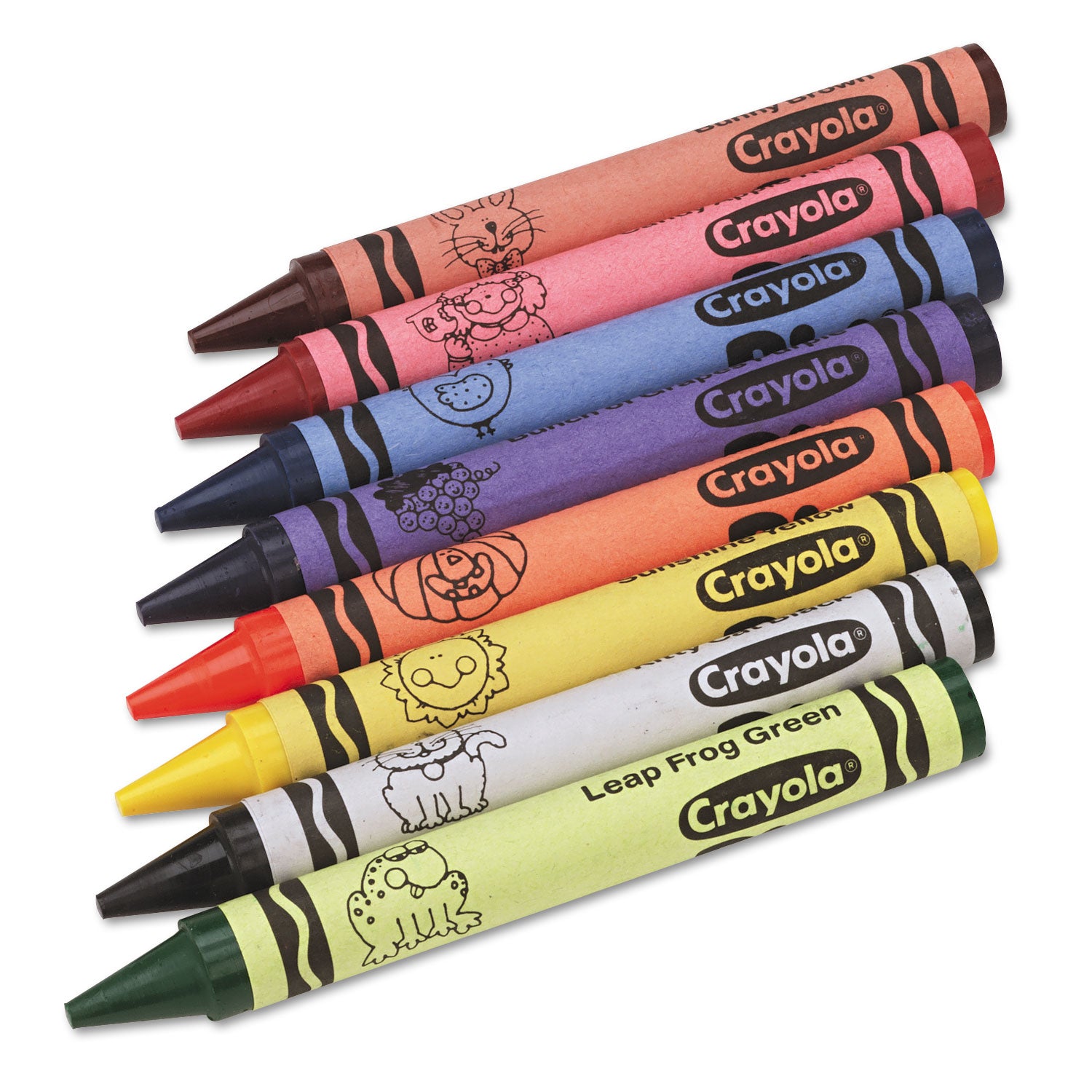 Jumbo Classpack Crayons, 25 Each of 8 Colors, 200/Set - 