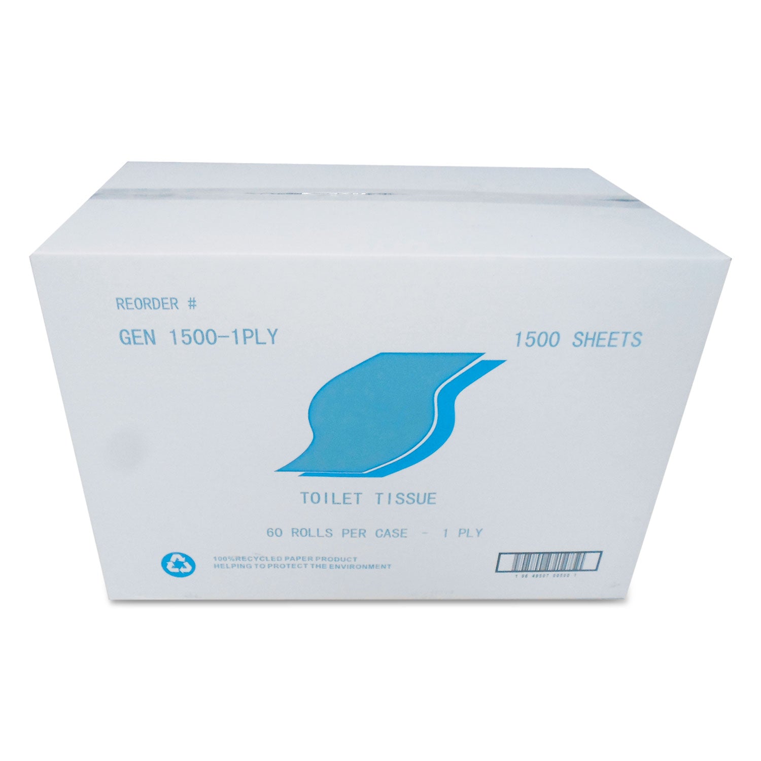 small-roll-bath-tissue-septic-safe-1-ply-white-1500-sheets-roll-60-rolls-carton_gen15001ply - 1