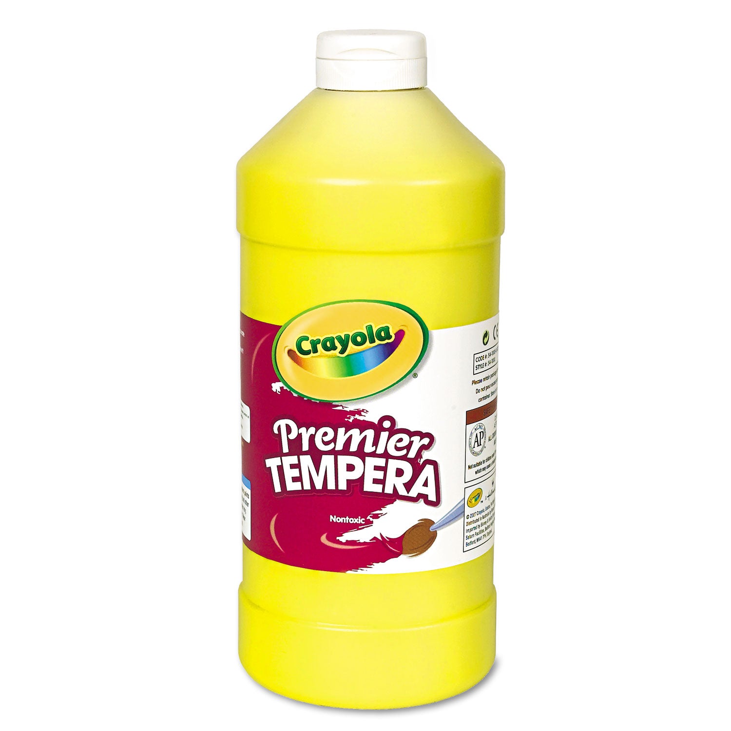 Crayola Premier Tempera Paint - 2 lb - 1 Each - Yellow