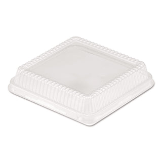 Plastic Dome Lid, 8.25 x 8.25 x 1.5, Clear, 500/Carton