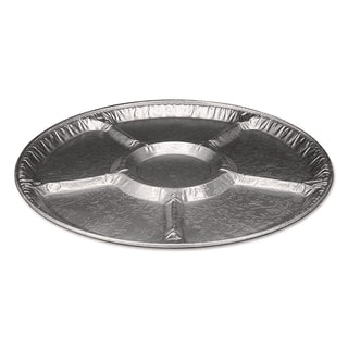 Aluminum Lazy Susan, 6 Compartments, 18" Diameter x 0.94"h, 25/Carton