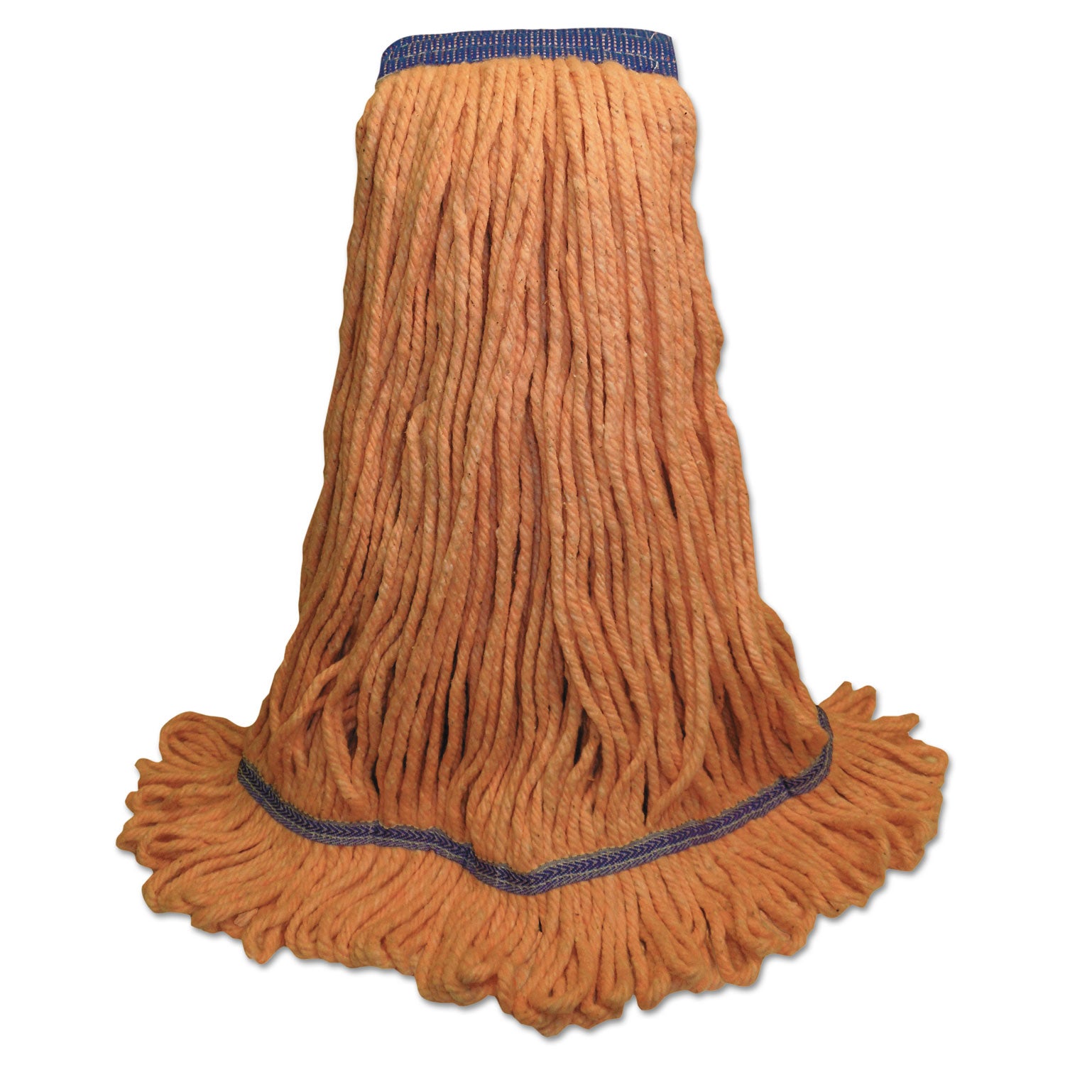 super-loop-wet-mop-head-cotton-synthetic-fiber-5-headband-x-large-size-orange-12-carton_bwk504or - 1