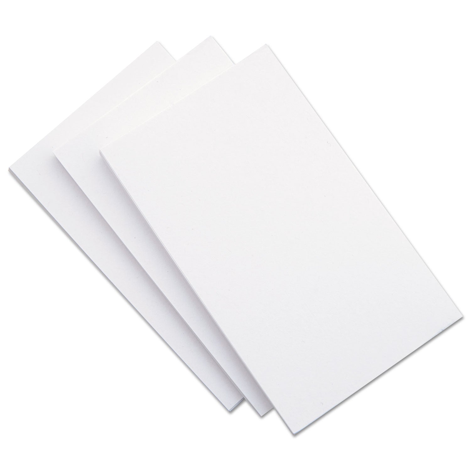 Unruled Index Cards, 5 x 8, White, 500/Pack - 