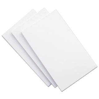 Unruled Index Cards, 5 x 8, White, 500/Pack - 