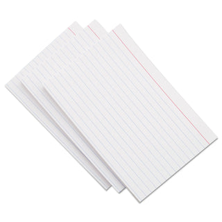 Ruled Index Cards, 5 x 8, White, 500/Pack - 6
