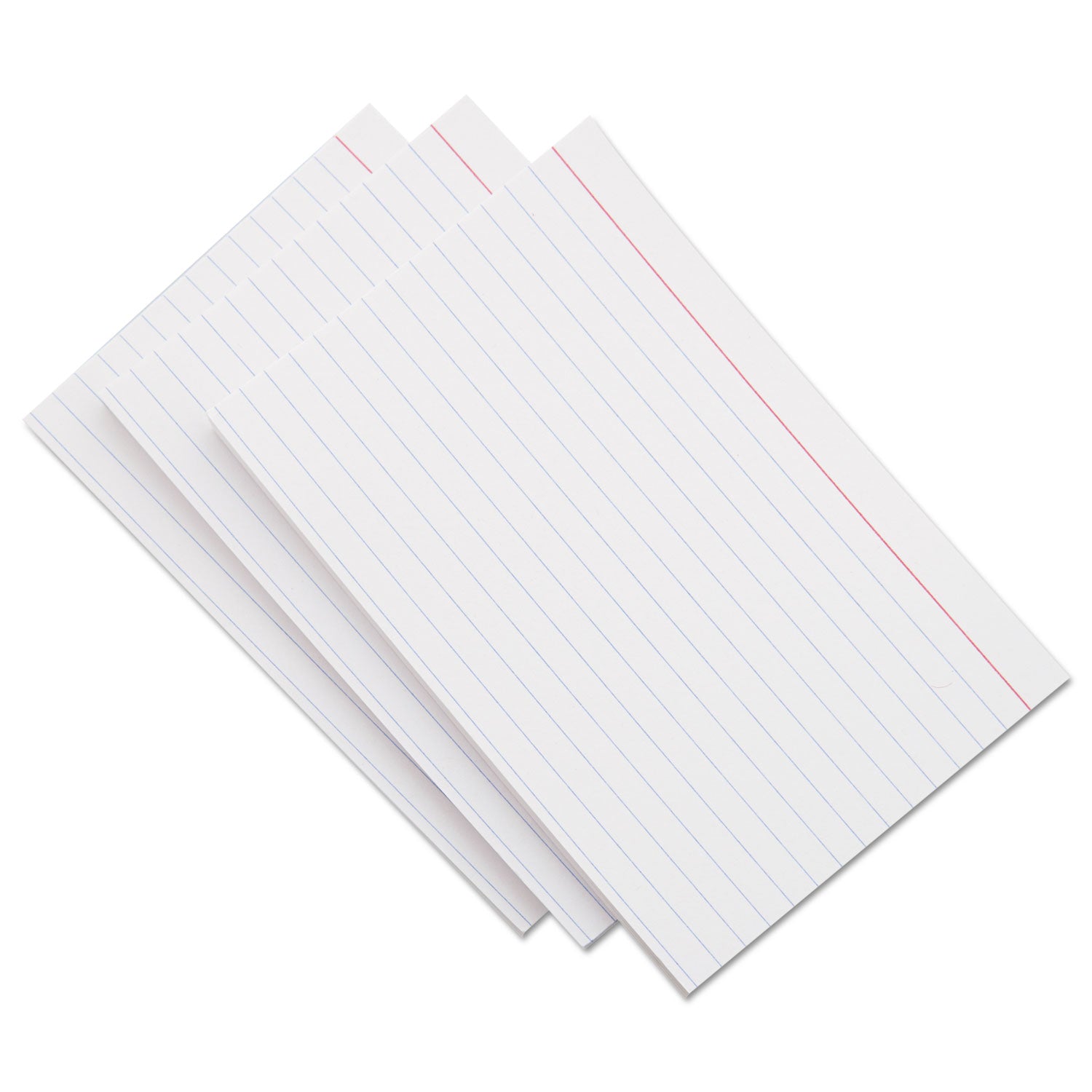 Ruled Index Cards, 4 x 6, White, 500/Pack - 6