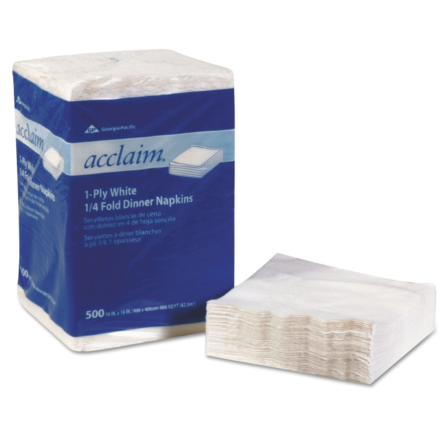 acclaim-1-4-fold-paper-dinner-napkins-white-1-ply-16x16-500-pk-8-pk-ct_gpc36202 - 1