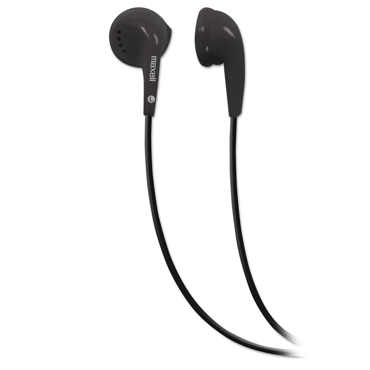 EB-95 Stereo Earbuds, 3 ft Cord, Black - 