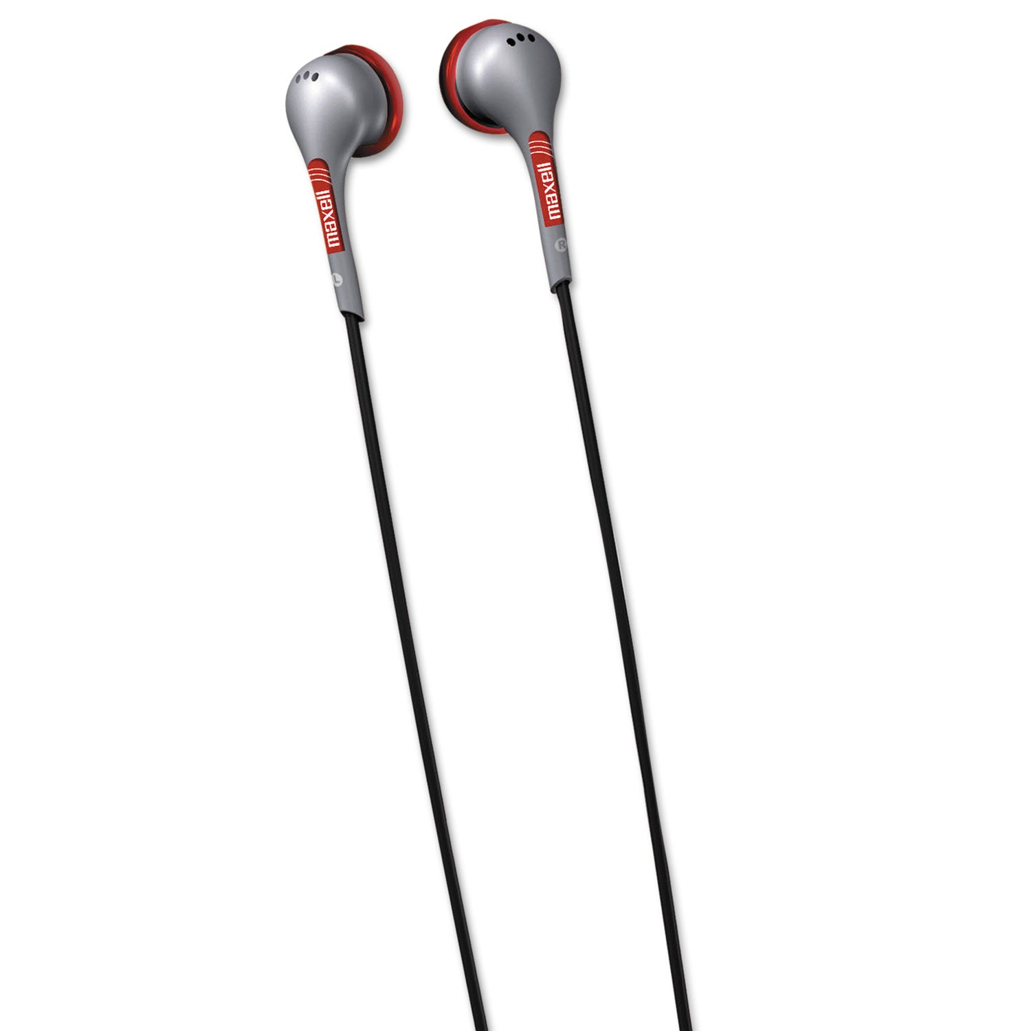EB125 Digital Stereo Binaural Ear Buds for Portable Music Players, Silver - 