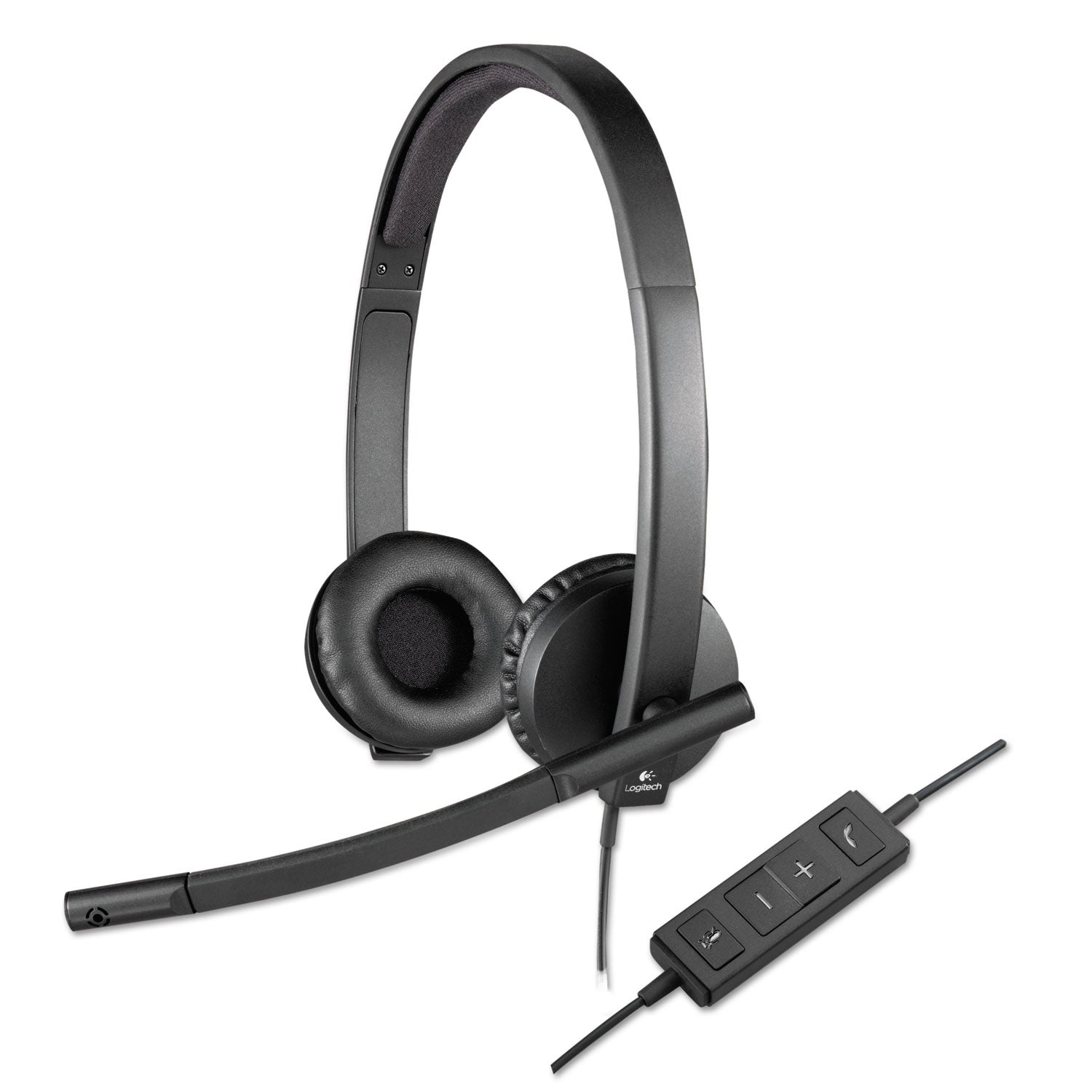 H570e Binaural Over The Head Wired Headset, Black - 