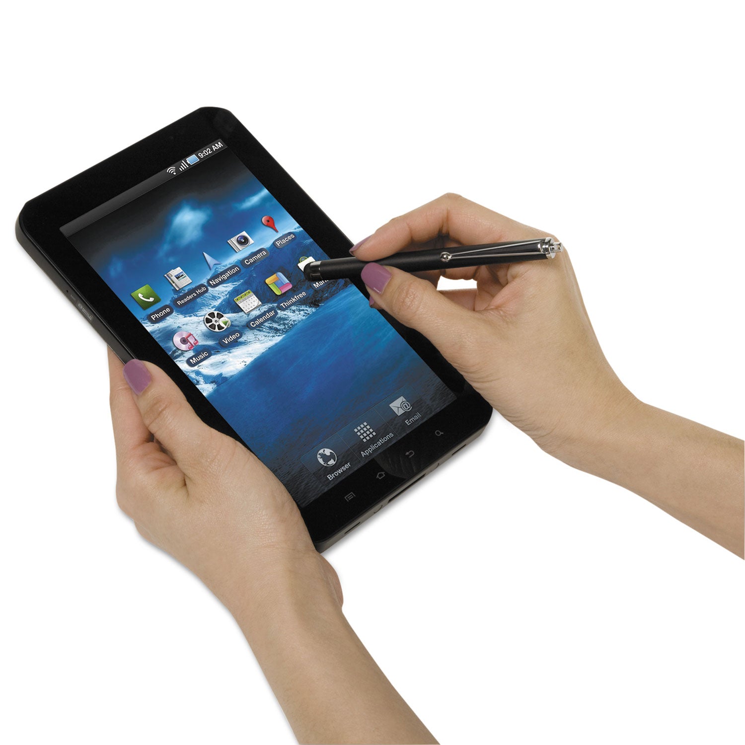Stylus for Tablets, iPad, iPhones and Smartphones, Black - 