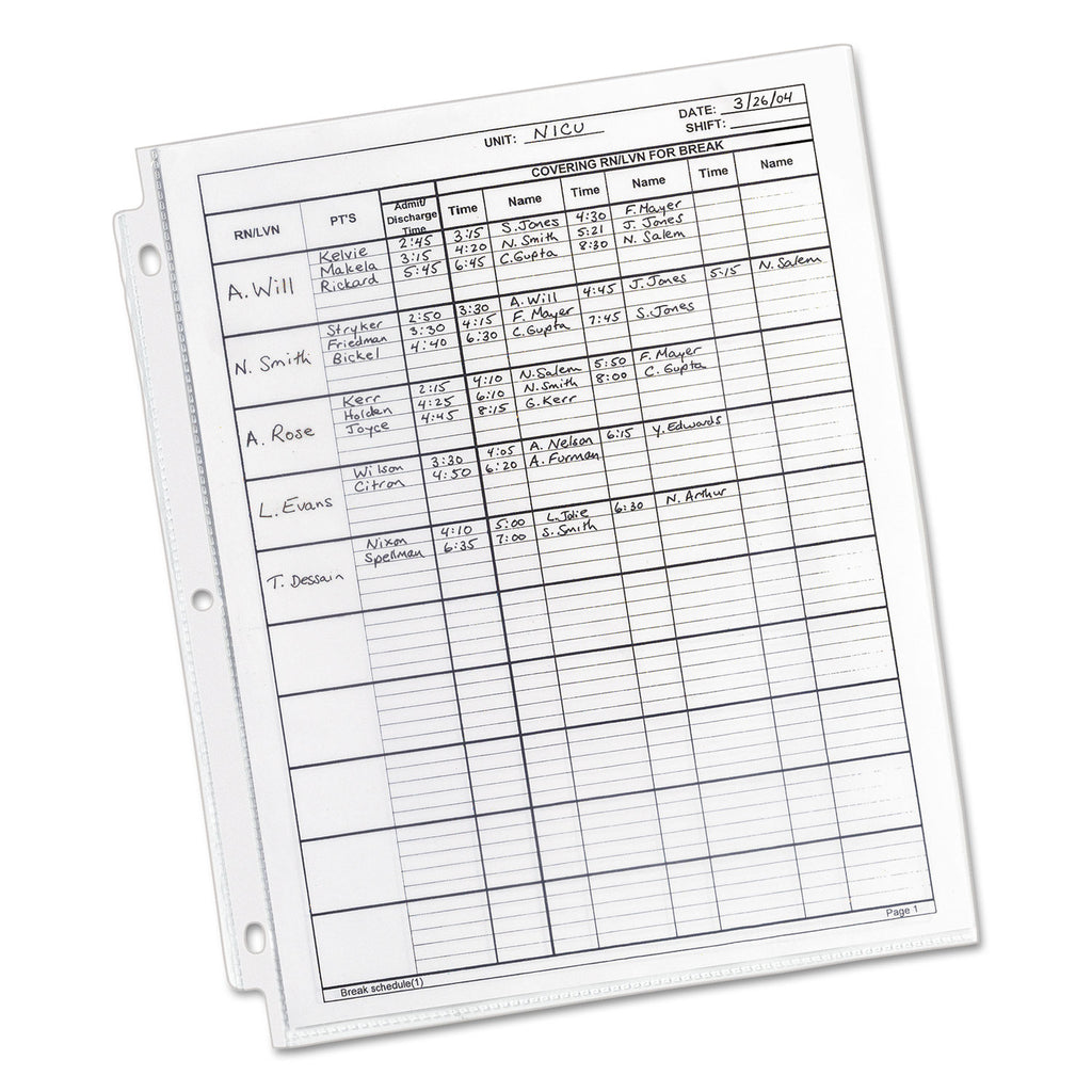 top-load-poly-sheet-protectors-heavy-gauge-letter-diamond-clear-100-box_ave74100 - 4