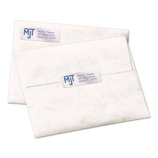 Foil Mailing Labels, Inkjet Printers, 0.75 x 2.25, Silver, 30/Sheet, 10 Sheets/Pack