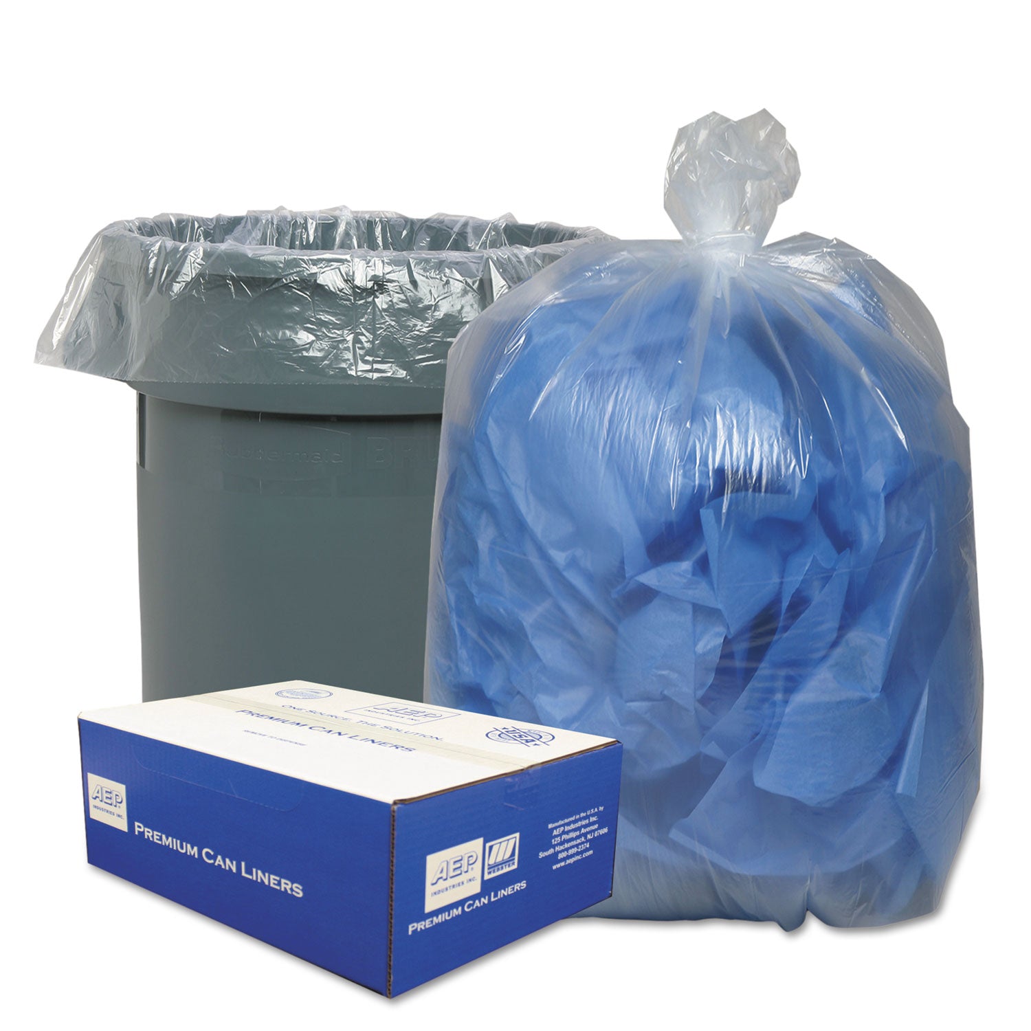 linear-low-density-can-liners-56-gal-09-mil-43-x-47-clear-10-bags-roll-10-rolls-carton_wbi434722c - 1