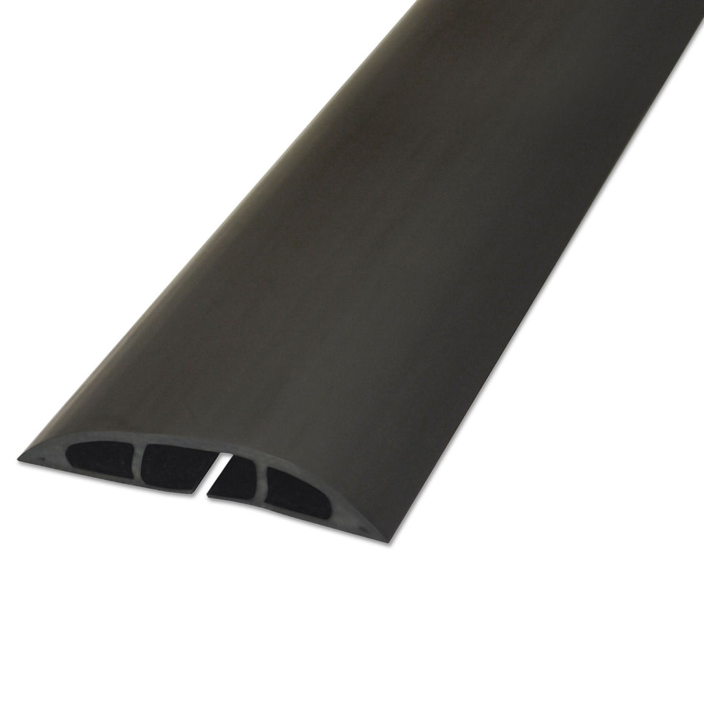 Light Duty Floor Cable Cover, 72" x 2.5" x 0.5", Black - 
