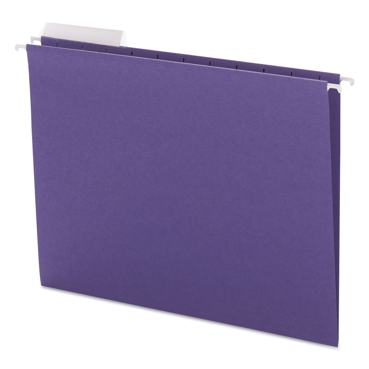 Color Hanging Folders with 1/3 Cut Tabs, Letter Size, 1/3-Cut Tabs, Purple, 25/Box - 