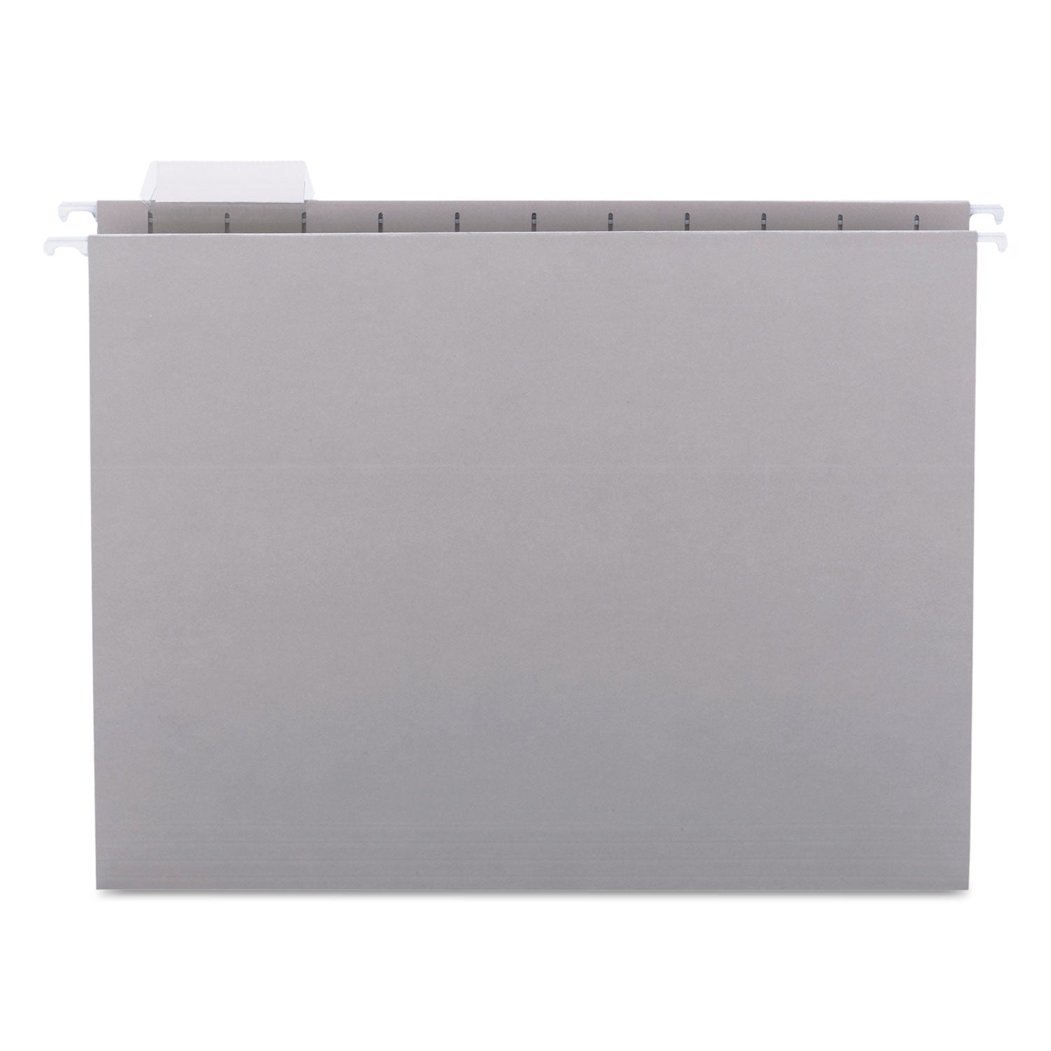 Colored Hanging File Folders with 1/5 Cut Tabs, Letter Size, 1/5-Cut Tabs, Gray, 25/Box - 