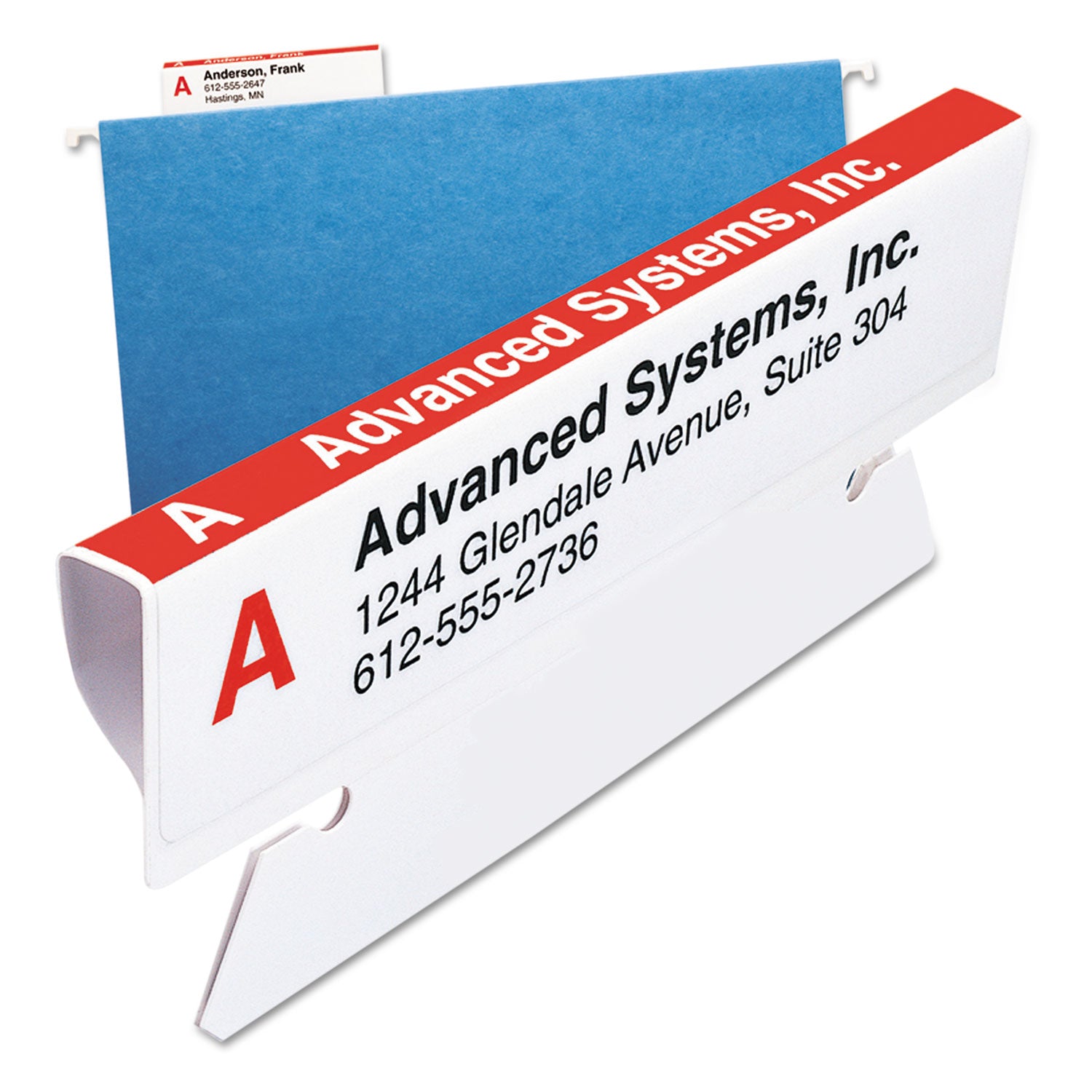 Viewables Hanging Folder Tabs and Labels, Complete Bulk Pack Refill, 1/3-Cut, Assorted Colors, 3.5" Wide, 100/Box - 
