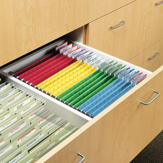 Steel Hanging Folder Drawer Frame, Legal Size, 23" to 27" Long, Gray, 2/Pack - 