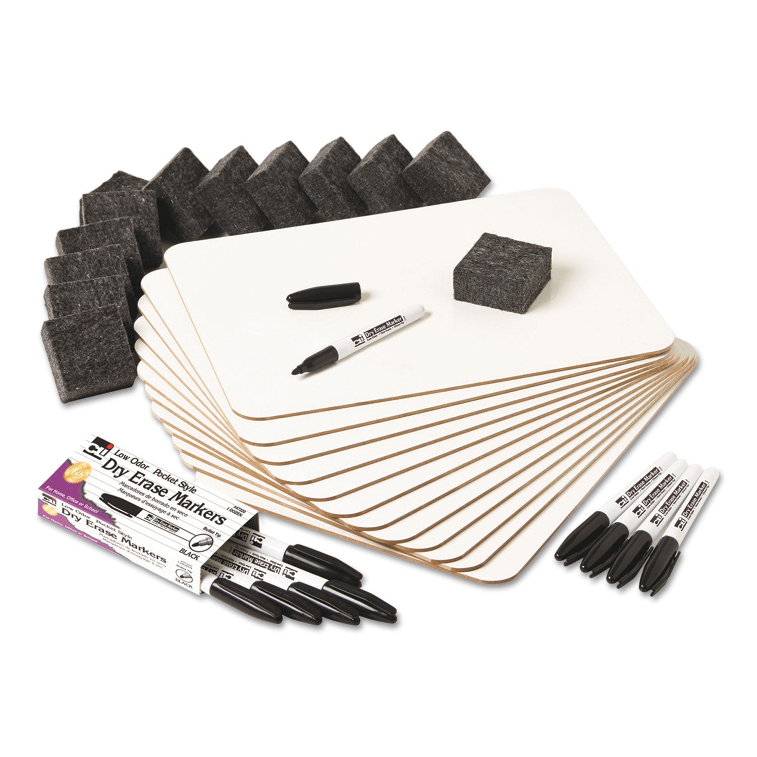 Lapboard Class Pack, Dry Erase Boards, 12 x 9, White Surface - 