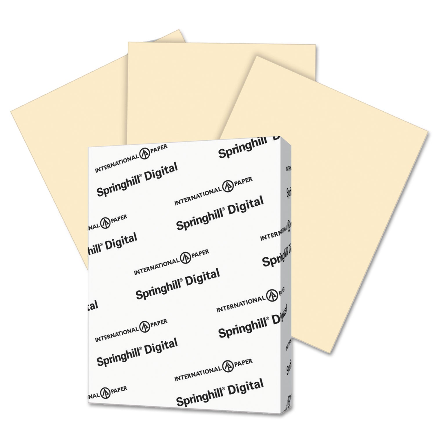 Digital Index Color Card Stock, 110 lb Index Weight, 8.5 x 11, Ivory, 250/Pack - 