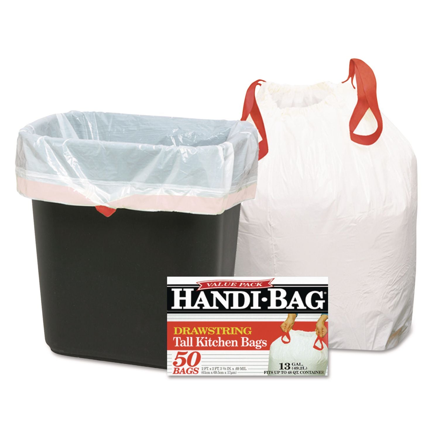 Webster Drawstring Trash Bag, Sold as 1 Box, 50 Each per Box
